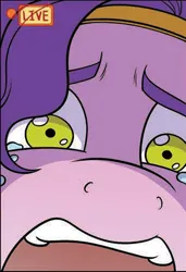 Size: 296x433 | Tagged: safe, derpibooru import, idw, pipp petals, pegasus, pony, spoiler:g5comic11, close-up, crying, extreme close up, female, g5, image, mare, png, scared, solo, tears of fear