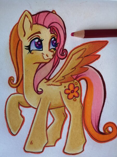 Size: 1536x2048 | Tagged: safe, artist:art_alanis, derpibooru import, pegasus, pony, image, jpeg, pearly pie, solo, traditional art