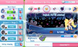 Size: 1110x672 | Tagged: safe, derpibooru import, screencap, daybreaker, alicorn, gameloft, image, jpeg, limited-time story