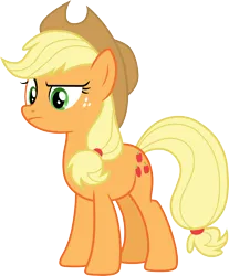 Size: 3000x3629 | Tagged: safe, artist:cloudyglow, derpibooru import, applejack, horse play, image, png, solo, vector