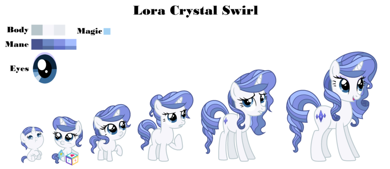 Size: 3980x1724 | Tagged: safe, artist:siriussentry, derpibooru import, oc, oc:lora crystal swirl, pony, unicorn, 5-year-old, age progression, baby, baby pony, base used, female, filly, foal, image, mare, offspring, older, parent:fancypants, parent:rarity, parents:raripants, png, simple background, transparent background