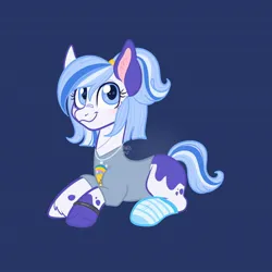 Size: 2048x2048 | Tagged: safe, artist:art_alanis, derpibooru import, oc, unofficial characters only, earth pony, pony, clothes, image, jewelry, jpeg, necklace, shirt, simple background, socks, solo