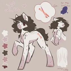 Size: 3000x3000 | Tagged: safe, artist:mantequiademani, derpibooru import, oc, unofficial characters only, pony, unicorn, image, jpeg, reference sheet, solo