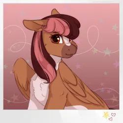 Size: 3189x3189 | Tagged: safe, artist:mantequiademani, derpibooru import, oc, unofficial characters only, pegasus, pony, gradient background, image, jpeg, solo