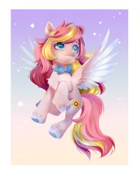 Size: 3076x3830 | Tagged: safe, artist:irusumau, derpibooru import, oc, oc:ninny, unofficial characters only, pegasus, pony, gradient background, image, jpeg, solo