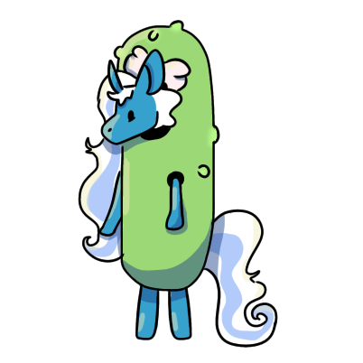 Size: 402x402 | Tagged: safe, artist:fiddlefiig, derpibooru import, oc, oc:fleurbelle, unofficial characters only, alicorn, pony, alicorn oc, bow, female, food, hair bow, horn, image, mare, pickle, png, simple background, solo, transparent background, wings