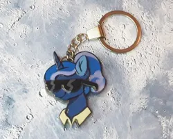 Size: 904x723 | Tagged: safe, artist:made_by_franch, derpibooru import, princess luna, alicorn, craft, handmade, image, keychain, png, solo