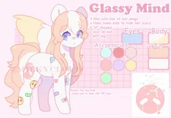 Size: 1600x1100 | Tagged: safe, artist:cofiiclouds, derpibooru import, oc, oc:glassy mind, unofficial characters only, earth pony, pony, image, jpeg, reference sheet, solo