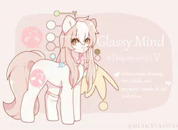 Size: 1500x1100 | Tagged: safe, artist:cofiiclouds, derpibooru import, oc, oc:glassy mind, unofficial characters only, earth pony, pony, image, jpeg, reference sheet, solo