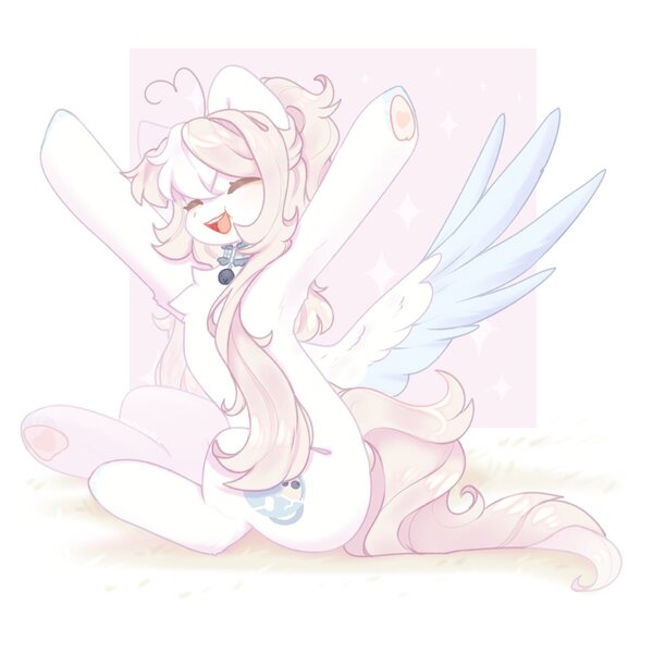 Size: 1300x1300 | Tagged: safe, artist:cofiiclouds, derpibooru import, oc, oc:glassy mind, unofficial characters only, pegasus, pony, image, jpeg, solo