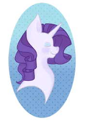 Size: 900x1235 | Tagged: safe, artist:cloudbrownie, derpibooru import, rarity, pony, unicorn, bust, eyes closed, female, image, mare, png, portrait, simple background, solo, transparent background