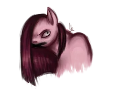 Size: 900x692 | Tagged: safe, artist:cloudbrownie, derpibooru import, pinkie pie, pony, female, image, looking at you, mare, pinkamena diane pie, png, simple background, solo, terrifying, transparent background