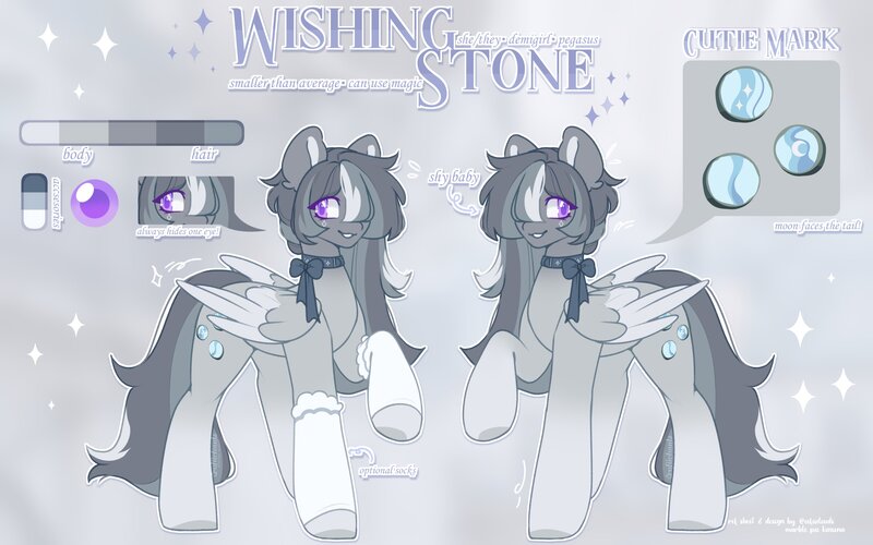 Size: 3200x2000 | Tagged: safe, artist:cofiiclouds, derpibooru import, oc, oc:wishing stone, unofficial characters only, pegasus, pony, image, jpeg, solo