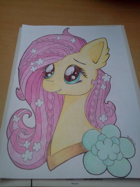 Size: 720x960 | Tagged: safe, artist:dexterisse, derpibooru import, fluttershy, pegasus, image, jpeg, photo, solo