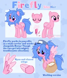 Size: 1764x2048 | Tagged: safe, artist:dreamyveon_, derpibooru import, oc, oc:firefly, unofficial characters only, pegasus, pony, flying, hair, image, jpeg, mane, obtrusive watermark, pronouns, solo, spread wings, tail, watermark, wings