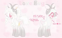 Size: 2048x1277 | Tagged: safe, artist:dreamyveon_, derpibooru import, oc, oc:love bug, unofficial characters only, pegasus, pony, blushing, image, jpeg, solo, wings
