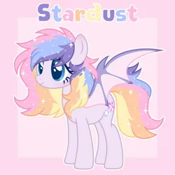Size: 1500x1500 | Tagged: safe, artist:dreamyveon_, derpibooru import, oc, oc:stardust, unofficial characters only, bat pony, pony, image, jpeg, solo