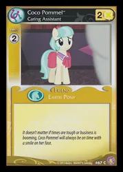 Size: 344x480 | Tagged: safe, derpibooru import, coco pommel, rarity takes manehattan, absolute discord, ccg, enterplay, image, jpeg, merchandise, solo focus