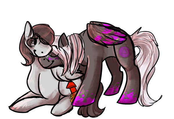 Size: 600x409 | Tagged: safe, artist:dokuyuu, derpibooru import, oc, unofficial characters only, pegasus, pony, commission, couple, duo, eyes closed, image, nuzzling, png, side view, simple background, transparent background