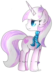 Size: 701x925 | Tagged: safe, artist:angellightyt, derpibooru import, oc, unofficial characters only, pony, unicorn, clothes, female, horn, image, looking back, mare, png, scarf, simple background, solo, transparent background, unicorn oc