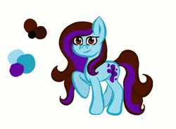 Size: 1024x750 | Tagged: safe, artist:nutmeg04, derpibooru import, oc, oc:nutmeg, unofficial characters only, earth pony, pony, earth pony oc, female, image, jpeg, mare, multicolored hair, raised hoof, reference, simple background, solo