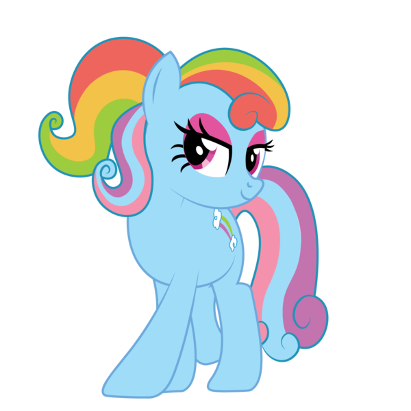 Size: 1200x1200 | Tagged: safe, artist:prixy05, derpibooru import, rainbow dash (g3), earth pony, pony, g3, g3 to g4, g4, generation leap, image, png, simple background, solo, transparent background, vector