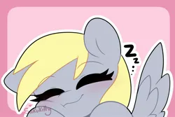 Size: 2451x1634 | Tagged: safe, artist:sakukitty, derpibooru import, derpy hooves, pegasus, pony, female, image, jpeg, mare, onomatopoeia, sleeping, solo, sound effects, zzz