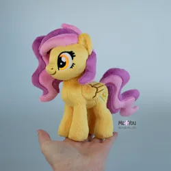 Size: 1600x1599 | Tagged: safe, artist:meplushyou, derpibooru import, oc, unofficial characters only, pegasus, pony, commission, female, folded wings, happy, image, irl, jpeg, mare, photo, plushie, smiling, standing, wings