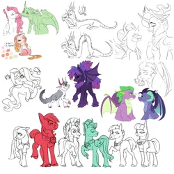 Size: 1280x1280 | Tagged: safe, artist:primrosepaper, derpibooru import, big macintosh, limestone pie, marble pie, maud pie, princess celestia, princess skystar, spike, thorax, zephyr breeze, oc, oc:athena, oc:hercules, oc:jackie, oc:jeckyll, oc:lovedove, oc:stormie berrytwist, unnamed oc, changedling, changeling, changepony, draconequus, dragon, earth pony, fish, hybrid, pegasus, pony, unicorn, my little pony: the movie, adult, adult spike, changedling queen, conjoined, conjoined twins, draconequus oc, dragoness, element of generosity, element of honesty, element of kindness, element of laughter, element of loyalty, element of magic, elements of harmony, father and child, father and daughter, female, helmet, image, interspecies offspring, king thorax, magical gay spawn, magical lesbian spawn, male, mare, mesosoma, multiple heads, oc x oc, offspring, offspring shipping, offspring's offspring, older, older spike, parent:discord, parent:doctor whooves, parent:oc:hercules, parent:oc:lovedove, parent:princess cadance, parent:princess celestia, parent:princess ember, parent:princess luna, parent:shining armor, parent:spike, parent:storm king, parent:tempest shadow, parent:thorax, parents:emberspike, parents:oc x oc, parents:shiningcadance, parents:stormpest, parents:tempestluna, parents:thoralestia, parents:whoovescord, pet oc, png, prince solaris, queen mesosoma, rule 63, scruff, shipping, simple background, stallion, straight, two heads, white background, winged spike, wings, zb