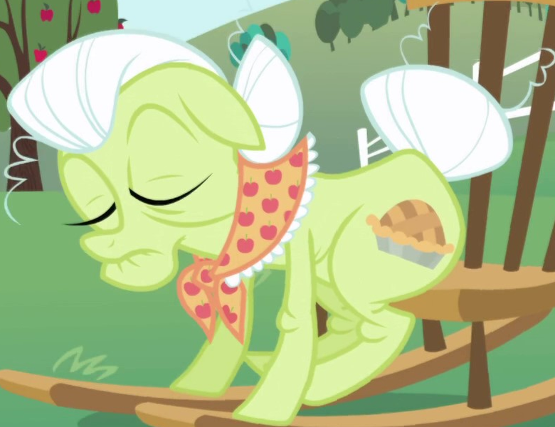 Size: 794x611 | Tagged: safe, derpibooru import, screencap, granny smith, earth pony, pony, friendship is magic, clothes, cropped, female, granny smith's shawl, image, mare, png, scarf, solo focus