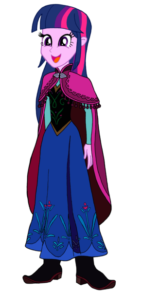 Size: 1024x2101 | Tagged: safe, artist:renthegodofhumor, derpibooru import, twilight sparkle, equestria girls, clothes, cosplay, costume, frozen (movie), image, png