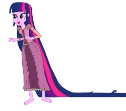 Size: 1024x909 | Tagged: safe, artist:renthegodofhumor, derpibooru import, twilight sparkle, equestria girls, clothes, cosplay, costume, image, png, rapunzel