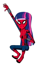 Size: 1024x1664 | Tagged: safe, artist:renthegodofhumor, derpibooru import, twilight sparkle, equestria girls, clothes, cosplay, costume, image, marvel, png, spider-man