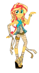 Size: 1024x1926 | Tagged: safe, artist:renthegodofhumor, derpibooru import, sunset shimmer, equestria girls, cleo de nile, clothes, cosplay, costume, image, monster high, png