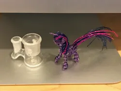 Size: 4032x3024 | Tagged: safe, derpibooru import, photographer:chicory, twilight sparkle, unicorn, craft, image, irl, jpeg, laboratory, photo, sculpture, unicorn twilight, wire sculpture