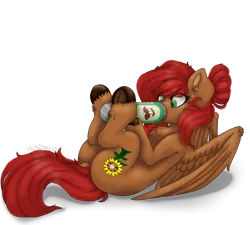 Size: 1925x1732 | Tagged: suggestive, artist:frazy, derpibooru import, oc, pegasus, chest fluff, chips, ear fluff, female, food, green eyes, hooves up, image, orange coat, png, potato chips, pringles, red mane, red tail, solo, solo female, solo focus, tail, unshorn fetlocks, wing fluff, wings