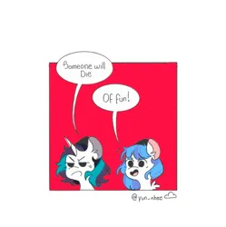Size: 1277x1280 | Tagged: safe, artist:yun_nhee, derpibooru import, oc, unofficial characters only, pegasus, pony, unicorn, comic, duo, image, jpeg, talking