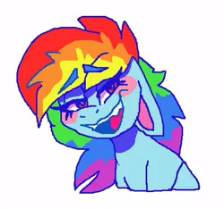 Size: 449x421 | Tagged: safe, artist:h0rsefeathers, derpibooru import, rainbow dash, pegasus, pony, image, jpeg, simple background, solo, white background