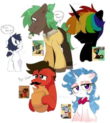 Size: 1368x1519 | Tagged: safe, artist:inkp0ne, derpibooru import, oc, unofficial characters only, earth pony, pony, unicorn, group, image, jpeg, simple background, white background