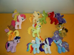 Size: 4608x3456 | Tagged: safe, artist:bastler, artist:moon flower, derpibooru import, applejack, doctor whooves, fluttershy, pinkie pie, rainbow dash, rarity, time turner, trixie, twilight sparkle, oc, oc:comment, oc:downvote, oc:favourite, oc:upvote, oc:viva reverie, ponified, alicorn, earth pony, pegasus, pony, unicorn, derpibooru, series:derpibooru's my little pony:friendship is magic 10th anniversary event by moon flower, friendship is magic, 10, 2020, 4de, absurd resolution, apple, arrow, art event, balloon, baseball cap, bed, blue eyes, blue hair, bow, bracelet, brown body, brown fur, brown hair, cap, cape, clothes, collar, cowboy hat, cutie mark, derpibooru ponified, derpibooru's my little pony: friendship is magic 10th anniversary art event, diamond, equine, feather, feathered wings, female, floppy ears, folded wings, food, fruit, fur, gem, green body, green eyes, green fur, green hair, group photo, hair, hair bow, hairpin, hasbro, hat, hooves, horn, hourglass, image, indoors, irl, jewelry, jpeg, laying on bed, lidded eyes, logo, looking at each other, looking at someone, looking away, lying down, male, mammal, mane, mare, mattress, meta, multicolored hair, my little pony, necktie, on bed, orange body, orange fur, orange hair, photo, photographed artwork, pink body, pink eyes, pink fur, pink hair, plushie, purple body, purple eyes, purple fur, purple hair, rainbow, rainbow hair, red body, red eyes, red fur, red hair, side, side view, smiling, speech bubble, spread wings, stallion, standing, stars, tags, tail, wall of tags, white hair, wings, wizard hat, yellow body, yellow fur, yellow hair