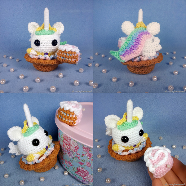 Size: 1000x1000 | Tagged: safe, artist:facja, derpibooru import, princess celestia, alicorn, human, pony, amigurumi, cake, cakelestia, crochet, food, hand, image, irl, jpeg, photo, plushie