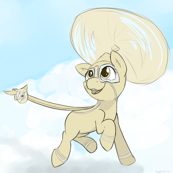 Size: 2250x2250 | Tagged: artist needed, safe, derpibooru import, oc, unnamed oc, unofficial characters only, original species, plane pony, pony, blue background, cloud, cute, digital art, flying, happy, helicopter, helicopter pony, helipony, image, looking at something, ocbetes, open mouth, plane, png, propeller, raised hoof, robinson r22, simple background, sky, smiling, solo