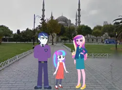 Size: 1172x869 | Tagged: safe, artist:yungdeez, derpibooru import, princess cadance, princess flurry heart, shining armor, equestria girls, alumnus shining armor, dean cadance, equestria girls in real life, equestria girls-ified, female, image, irl, male, older, older flurry heart, photo, png, shiningcadance, shipping, straight