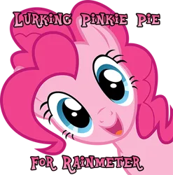 Size: 500x507 | Tagged: safe, artist:bucketofwhales, artist:donkoopa, derpibooru import, part of a set, pinkie pie, earth pony, pony, :d, animated at source, bust, happy, image, looking at you, open mouth, open smile, part of a series, png, portrait, rainmeter, simple background, smiling, solo, transparent background
