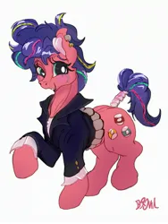 Size: 2400x3200 | Tagged: safe, artist:brovia6, derpibooru import, earth pony, pony, clothes, female, image, jpeg, mare, punk, solo