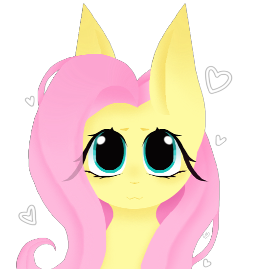Size: 550x550 | Tagged: safe, artist:_svmm3rr, derpibooru import, fluttershy, pegasus, pony, female, heart, image, looking at you, mare, png, simple background, solo, transparent background