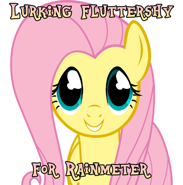 Size: 1000x1015 | Tagged: safe, artist:donkoopa, artist:flamingo1986, derpibooru import, part of a set, fluttershy, pegasus, pony, animated at source, happy, image, looking at you, part of a series, png, rainmeter, simple background, smiling, solo, transparent background