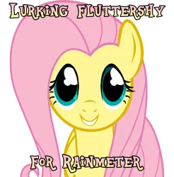 Size: 1000x1015 | Tagged: safe, artist:donkoopa, artist:flamingo1986, derpibooru import, part of a set, fluttershy, pegasus, pony, animated at source, happy, image, looking at you, part of a series, png, rainmeter, simple background, smiling, solo, transparent background