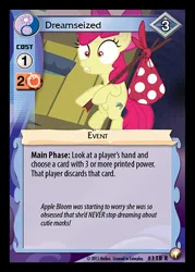 Size: 344x480 | Tagged: safe, derpibooru import, apple bloom, bloom and gloom, ccg, cutie mark, enterplay, equestrian odysseys, image, jpeg, merchandise, solo