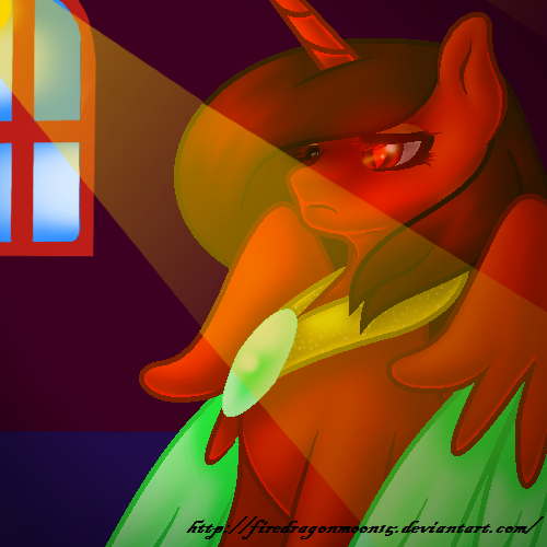 Size: 500x500 | Tagged: safe, artist:firedragonmoon15, derpibooru import, oc, oc:phoenix scarletruby, alicorn, pony, brown mane, colored wings, image, jewelry, light rays, lowres, mint wings, necklace, png, red coat, red wings, serious, serious face, spread wings, two toned wings, window, wings